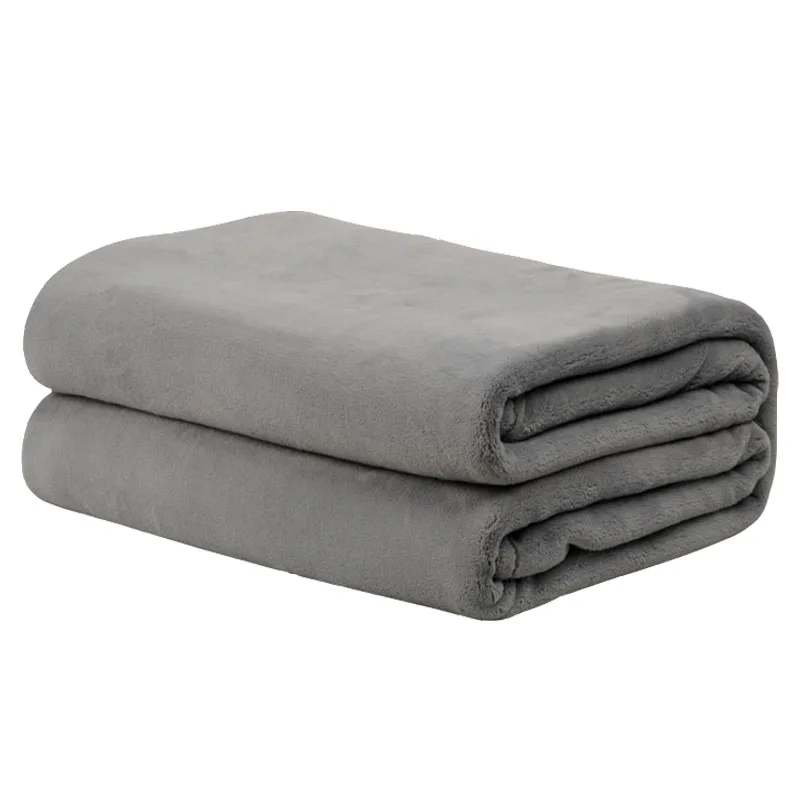 

Sofa Coral Fleece Blanket Bedspread for Bed Solid Color Adults Children Blankets and Bedspreads Soft Cover for Sofa Home Bed