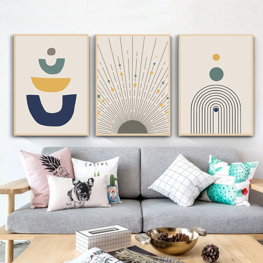 Серебристое настенное Искусство Холст Картина печатный плакат с абстрактными