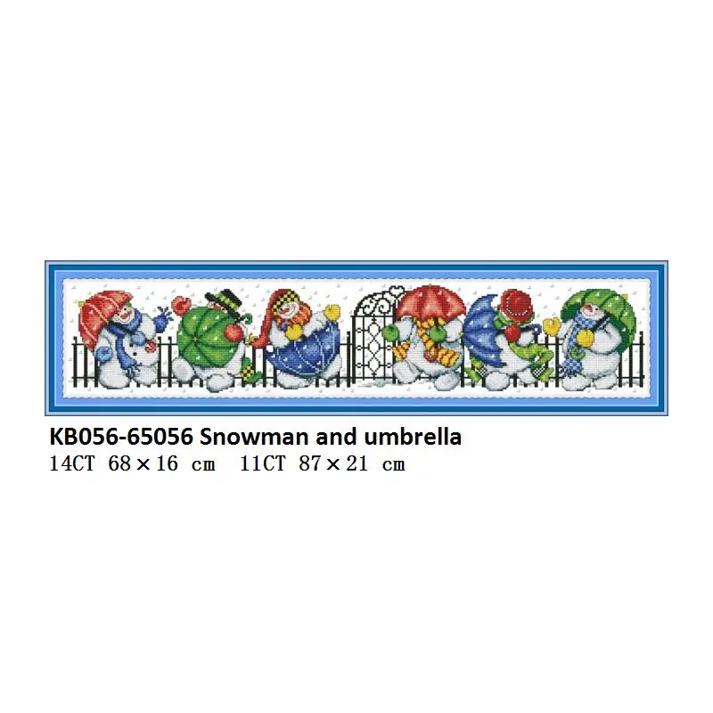 Cross Stitch KB056 Joy Sunday Мультяшные наборы для вышивки крестиком DMC 14ct 11ct Aida ткань напечатанная на холсте Набор для вышивки Сделай Сам ручной работы набор для рукоделия распродажа - Цвет: Cross Stitch KB056