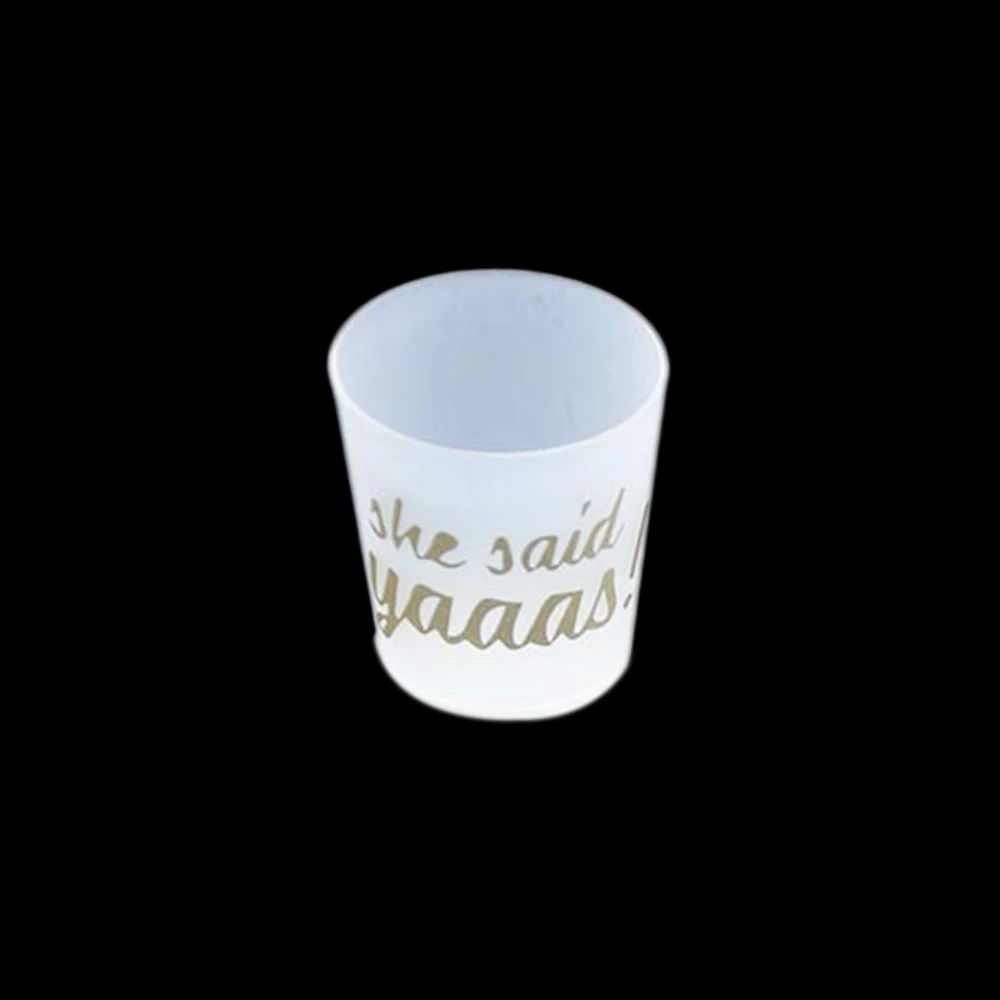 6 шт сказала Yaaas чашек Свадебные Обручение вечерние свадебный душ с надписью