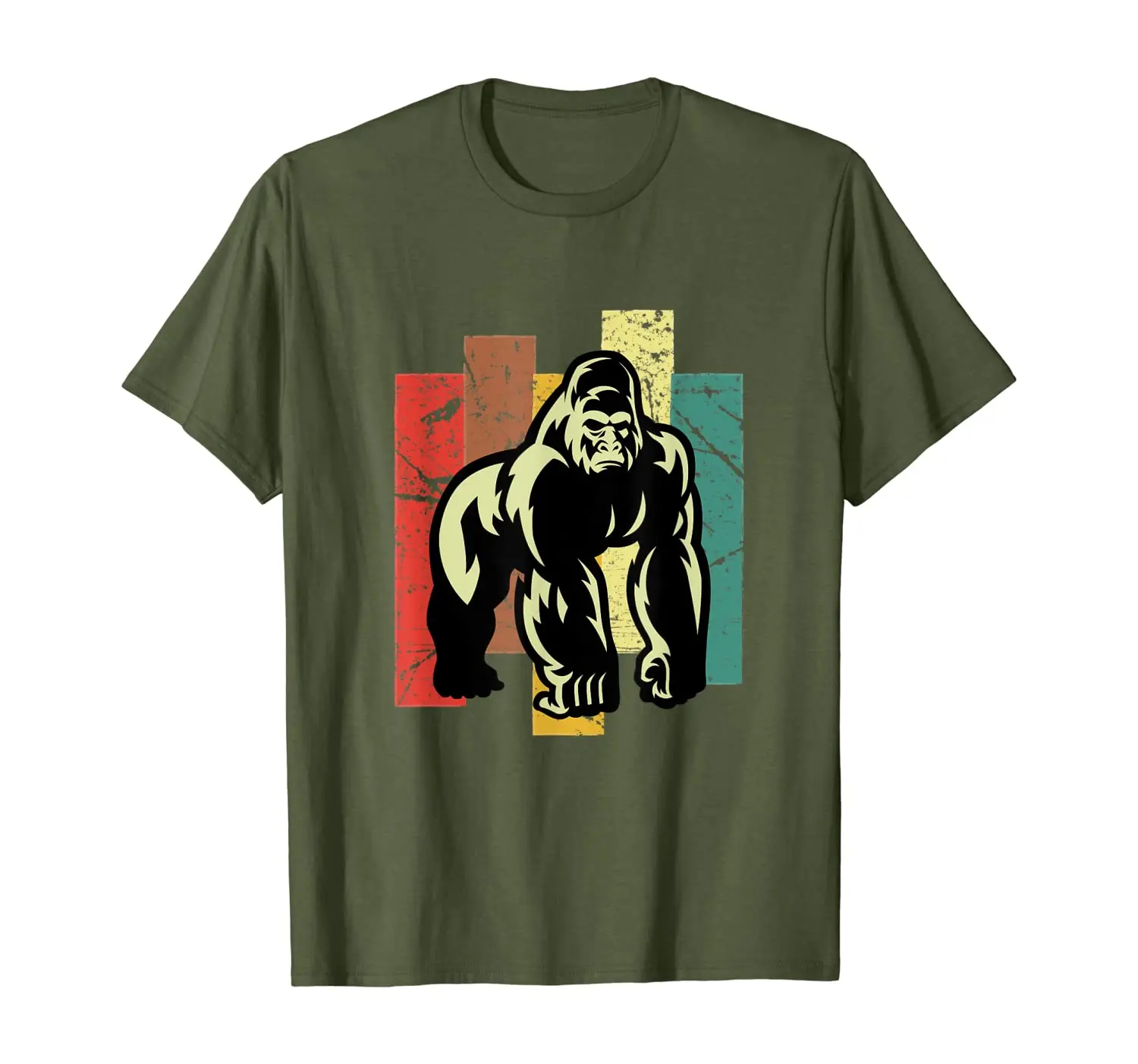 

Gorilla Shirt Retro 70s Vintage Animal Lover Art Tshirt