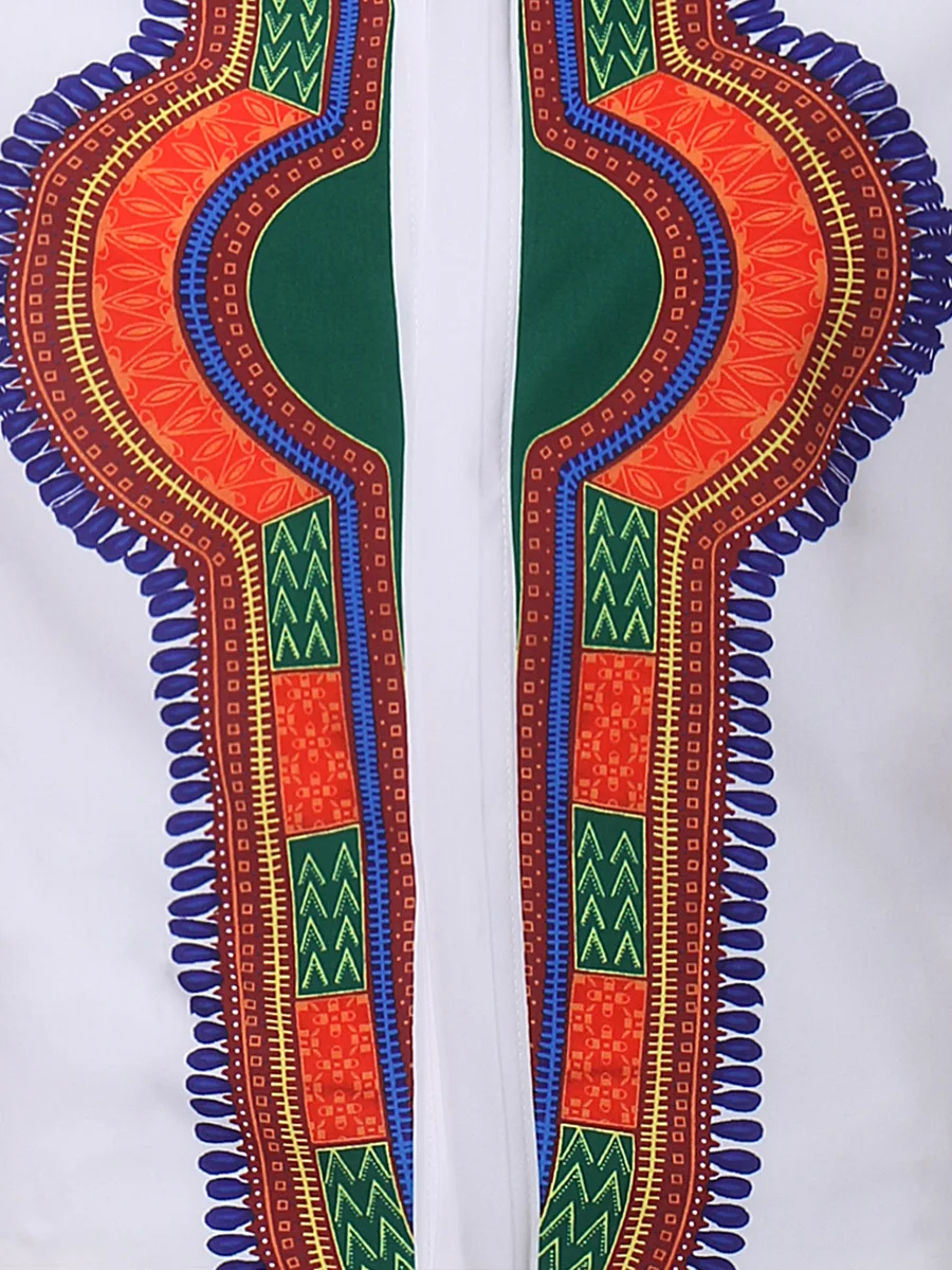 Африканская рубашка Дашики Мужская 2018 Повседневная с длинным рукавом на