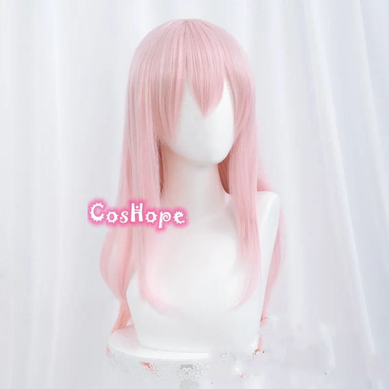 Женский длинный парик Super Sonico 60 см Рождественский розовый косплей из аниме