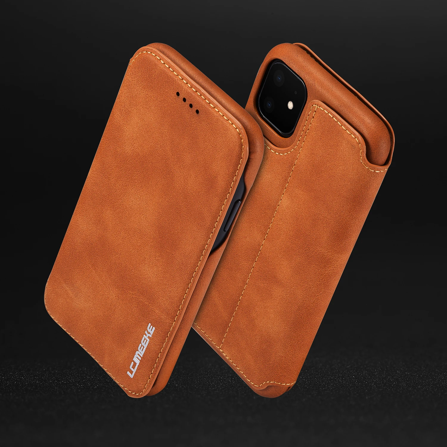 Чехол для iphone 11, флип-чехол для iphone 11 Pro 11 Max 5,8 6,1 6,5 XS XR X 6 7 8 plus, Магнитный флип-чехол с подставкой и отделением для карт