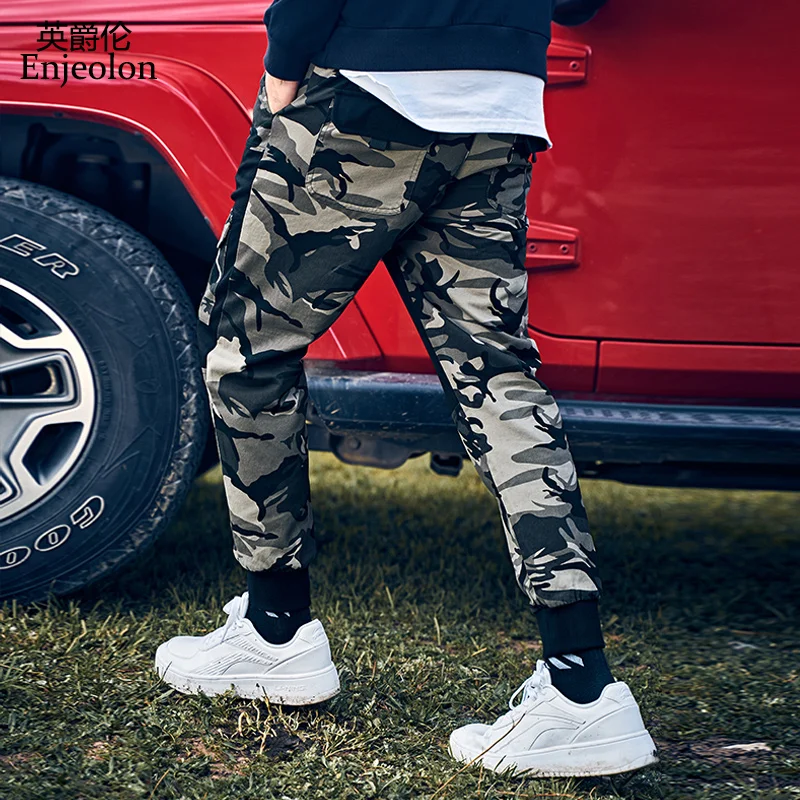 Мужские брюки-карго Enjeolon повседневные камуфляжные хлопковые брюки в стиле