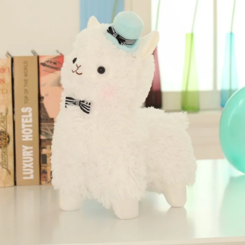 Милые плюшевые животные радуга альпака кукла плюшевая игрушка красочная трава