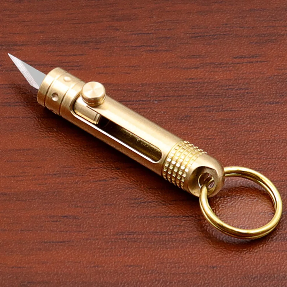 

2pcs Keychain Mini Portable Small Letter Durable Real Cutter