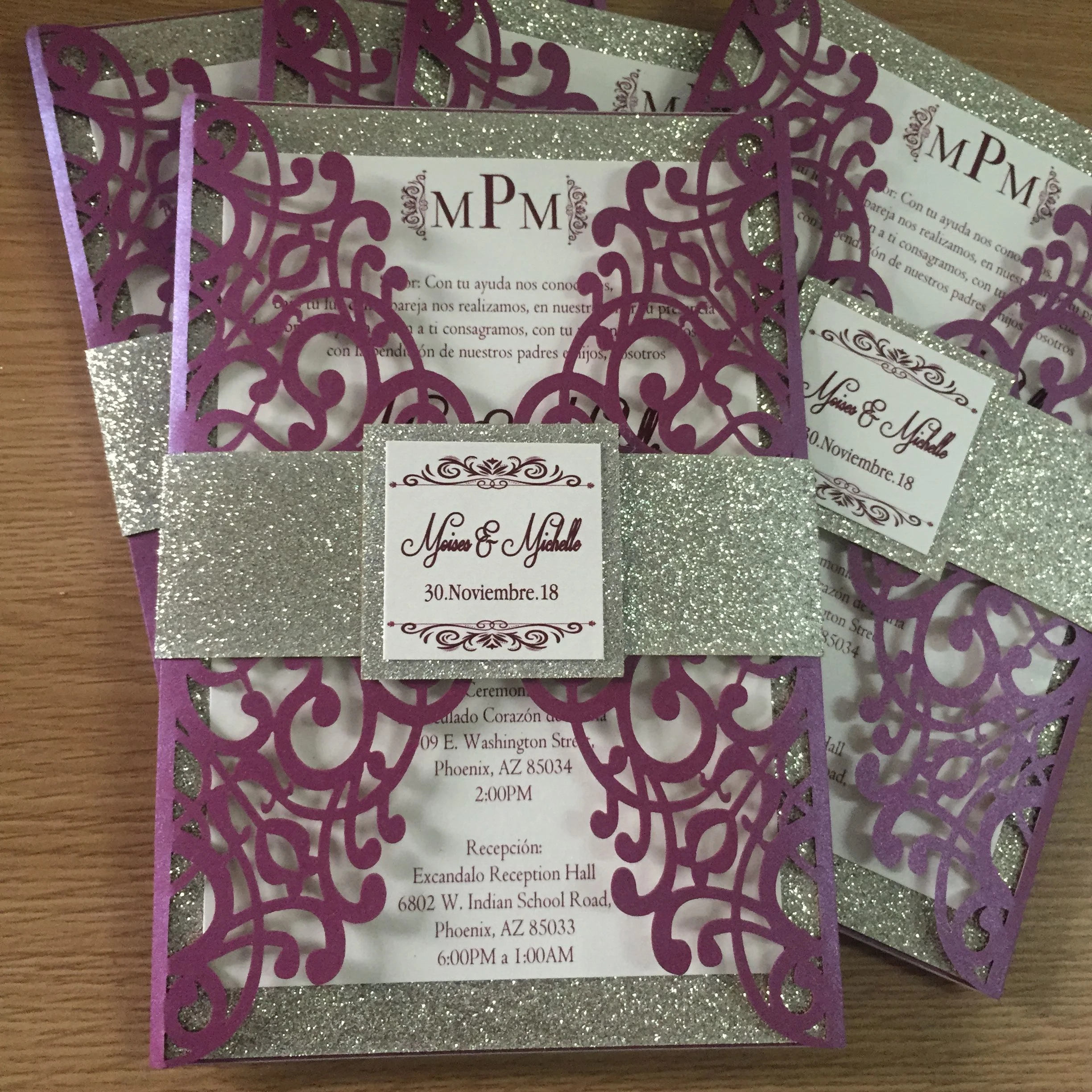 Лазерная резка для вечеринки блестящая светлая Золотая открытка на день