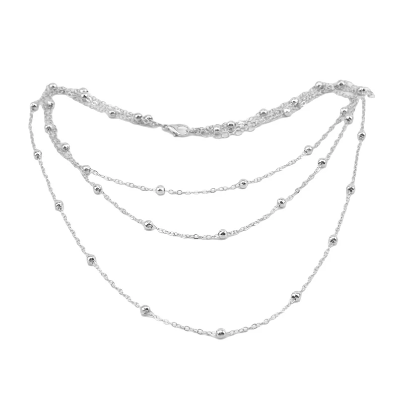 

New Boho Simulated Pearl Jewelry Multi Layer Beads Choker Necklaces For Women Pendant Vintage Fashion Jewelry