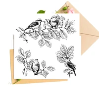 bird branch transparent clear stamps for diy scrapbookingcard making stamps fun decoration supplies