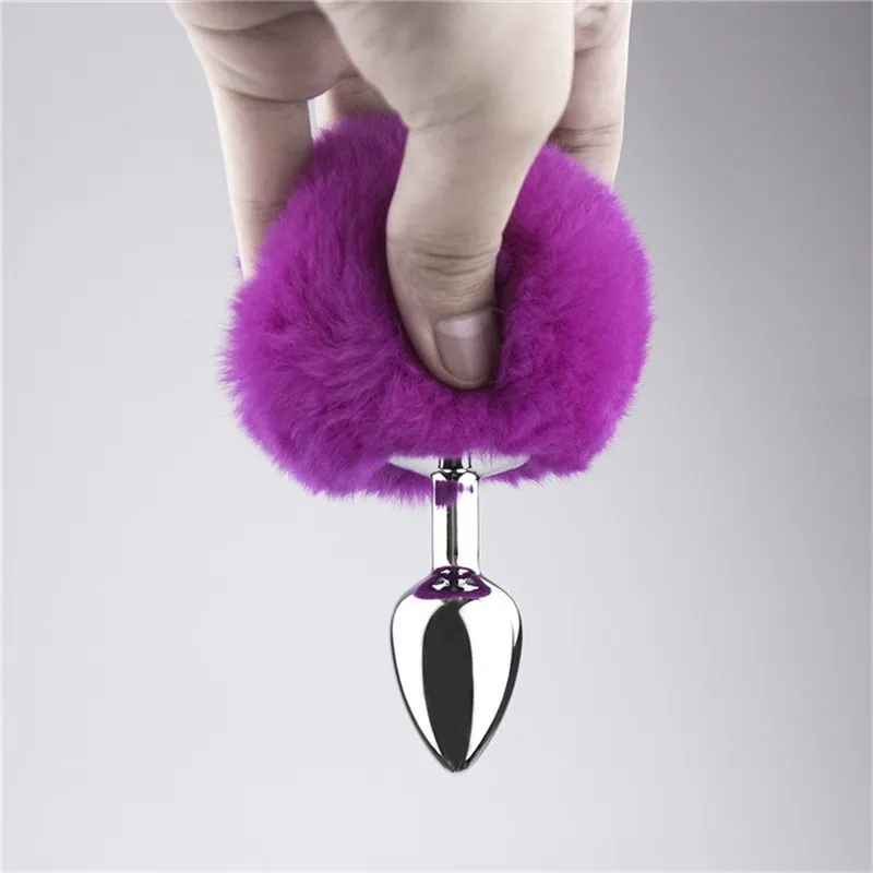 Sex Rabbit Tail Stainless Steel anal plug Cosplay Costumes Props Anal Plug Backyard Stimulation Stimulator Masturbation Toys|Анальные