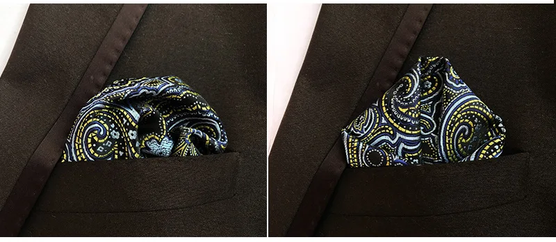 New25* 25 см дизайнерский Карманный квадратный модный платок в горошек Пейсли Цветочный Клетчатый Стиль мужской костюм карманные аксессуары бабочки на подарок ma