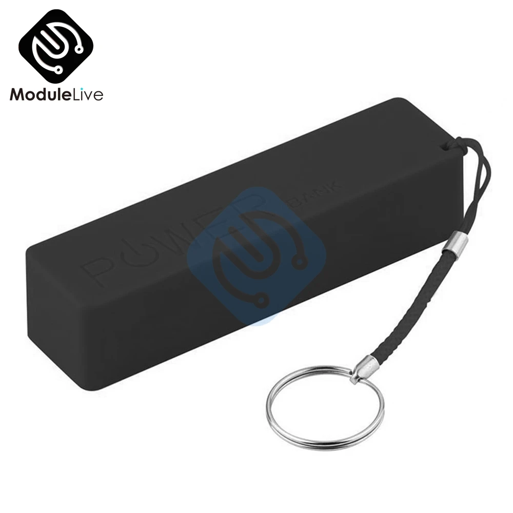 USB внешний аккумулятор Комплект 18650 зарядное устройство DIY коробка черный