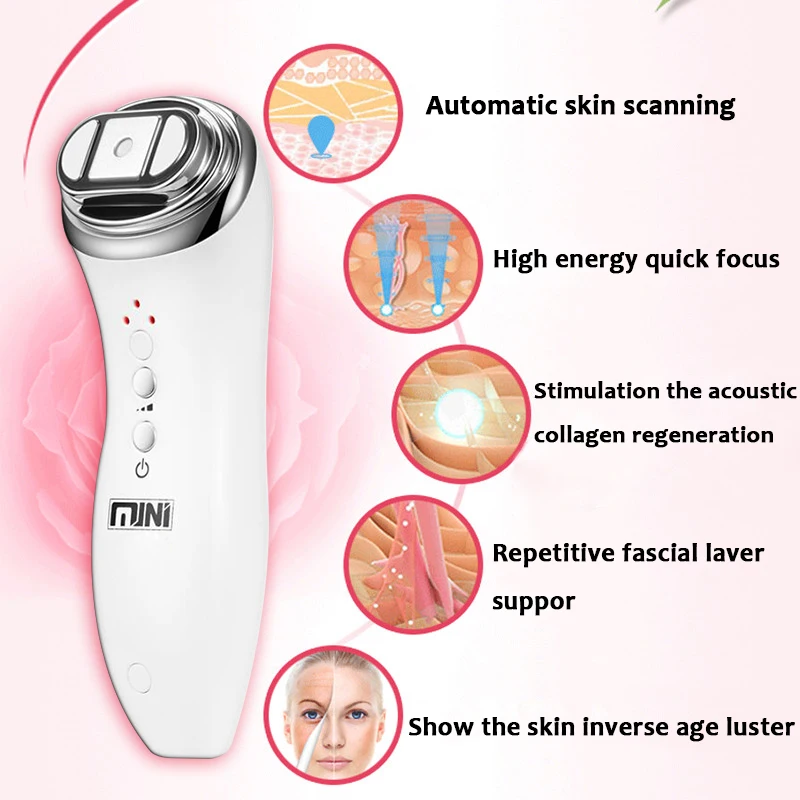 Laser Epilator Permanent IPL Photoepilator Hair Removal With Mini HIFU Ultrasound Face Lifting Anti Wrinkles Skin Care Machine enlarge