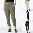 Женские повседневные штаны в полоску ZANZEA, свободные брюки свободного покроя с карманами, уличная одежда больших размеров 5XL, 2020