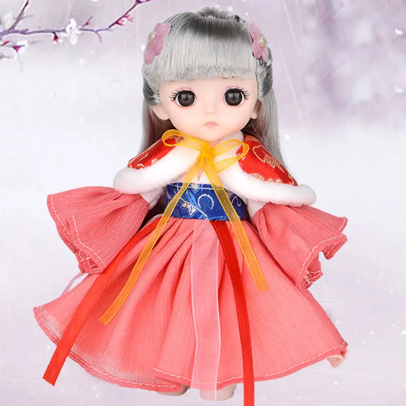 

Кукла принцессы, 16 см, с 3D глазами, костюм куклы, модное и изысканное платье, принцесса, подарок на день рождения