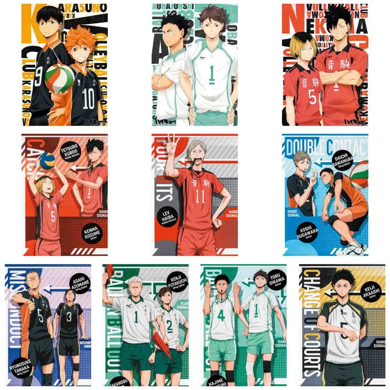 Аниме Haikyuu! Настенный плакат комиксные фигурки Hinata Shoyo Tobio Kageyama домашний декор