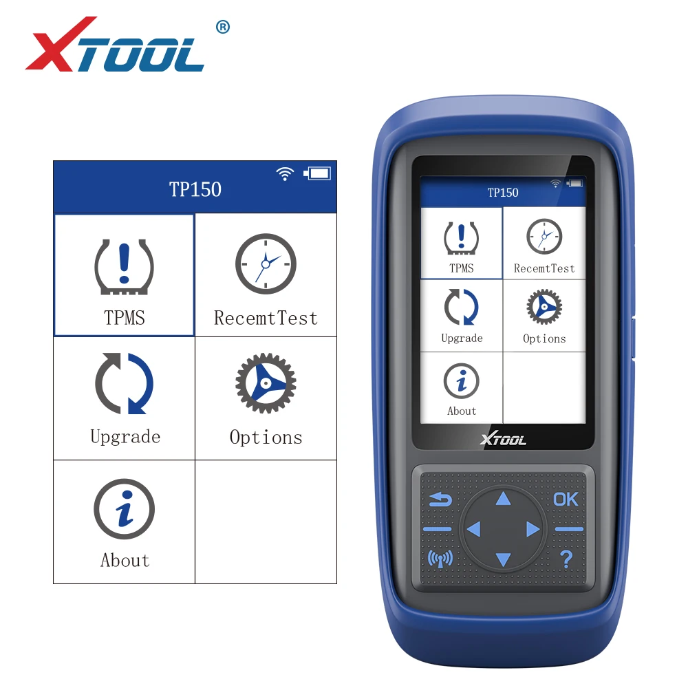 XTOOL TP150 система контроля давления в шинах OBD2 сканер TPMS инструмент с датчиком 315 и 433
