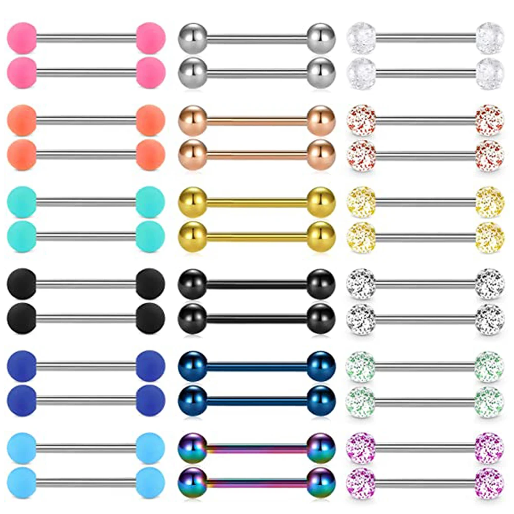 

Кольцо для пирсинга сосков с прямым стержнем, 16 мм