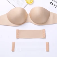 push up womens bras brassiere bralette female underwear sexy lingerie underwire black plus size invisible strapless d cup bra