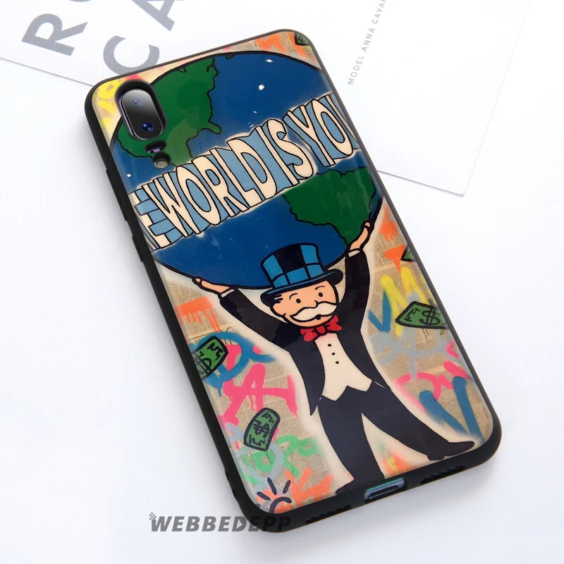 Monopoly Dollar Soft Case For Huawei P30 P20 Pro P10 P9 Lite 2017 P Smart 2019 &amp Nova 3 3i Y9 |