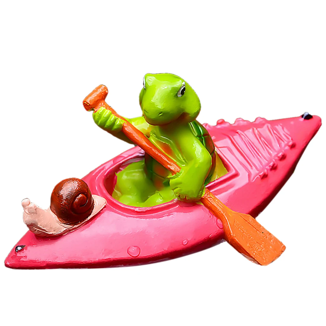 Симпатичные смолы плавающая статуя открытый сад пруд Декоративная скульптура