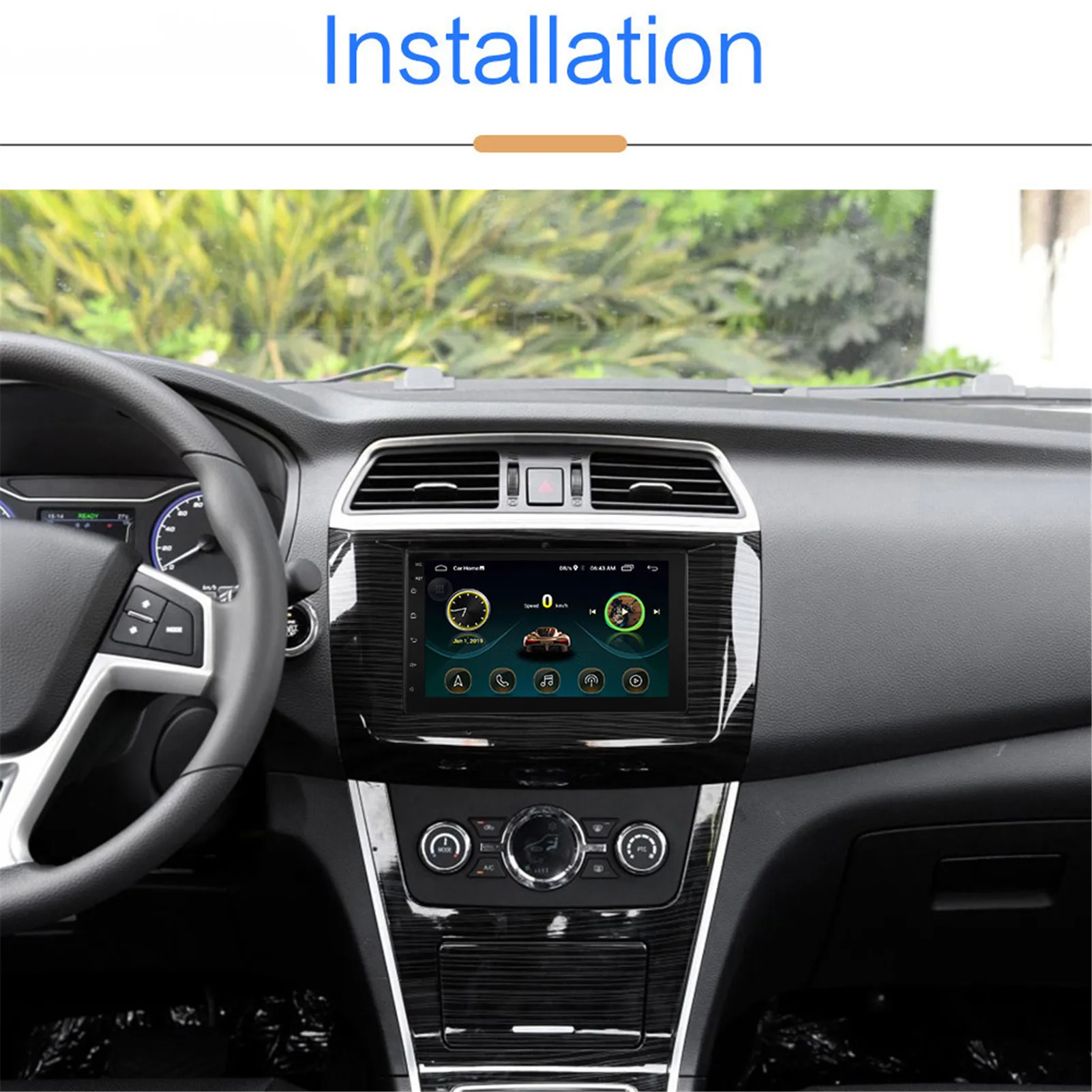 Автомагнитола MP5 2 Din с 7-дюймовым экраном GPS-навигацией Android 10 1 HD Bluetooth плеер