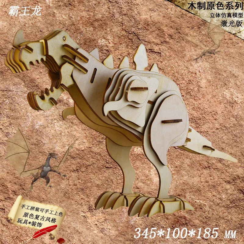 Деревянный 3D пазл с лазерной резкой сделай сам набор для сборки деревянных