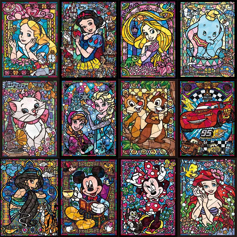 

5D DIY Diamond Painting Cartoon Characters Set Hobby Art 5D DIY Full Drill Fairy Princess Square Round Mosaic Home Decoration