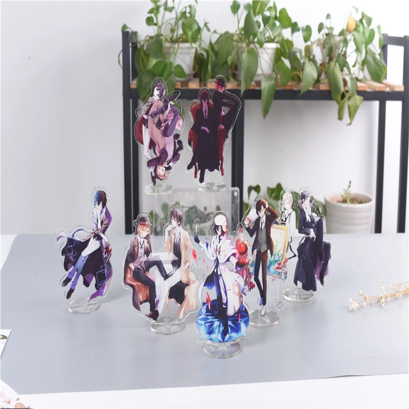 

Anime Bungo Stray Dogs Stand Figure Model Plate Acrylic Nakajima Atsushi Double Sided Desk Decor Cartoon Ornaments Xmas Gifts