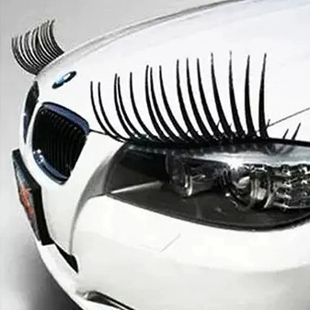 2 шт. украшение для фары 3D накладные ресницы Автомобильная наклейка Volkswagen Beetle polo