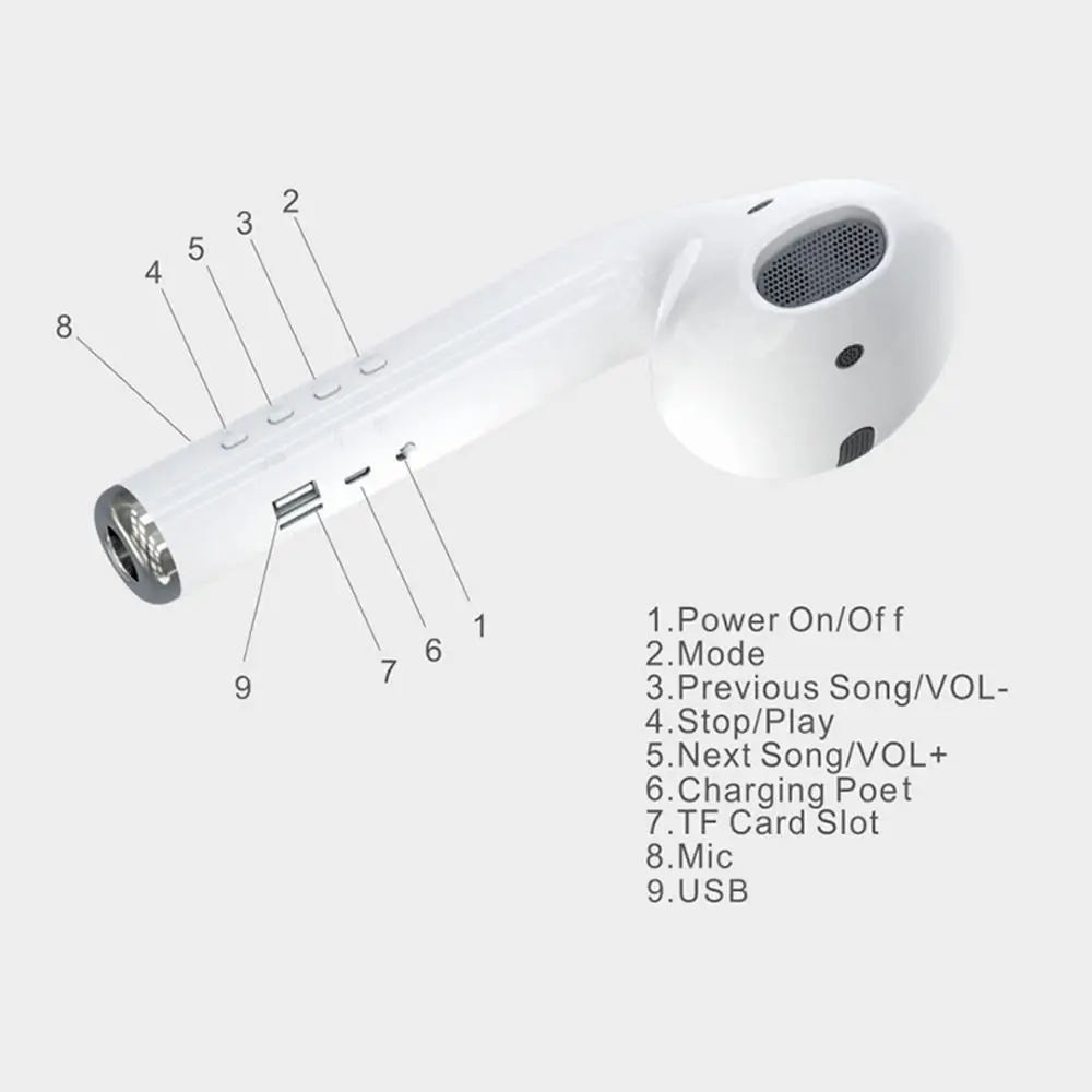 Гигантская гарнитура беспроводная bluetooth колонка Airbuds портативная звуковая