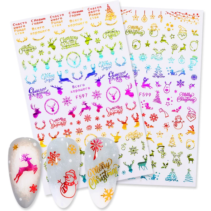 1 /2 листа наклейки для ногтей|Стикеры и наклейки| |