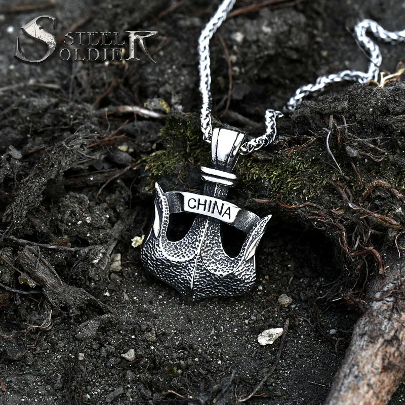 Нержавеющая сталь Китай якорь кулон цепь ожерелье мужские ювелирные