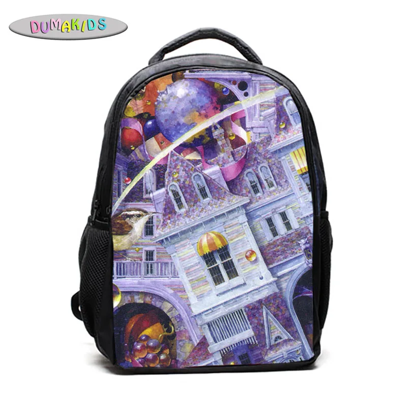 Mochila Escolar Sac a Dos Печать школьный рюкзак для ноутбука Тетрадь планшета Колледж