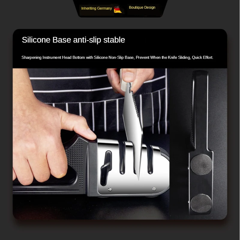 Точилка для ножей инструмент заточки 3 этапа с алмазным покрытием и тонким