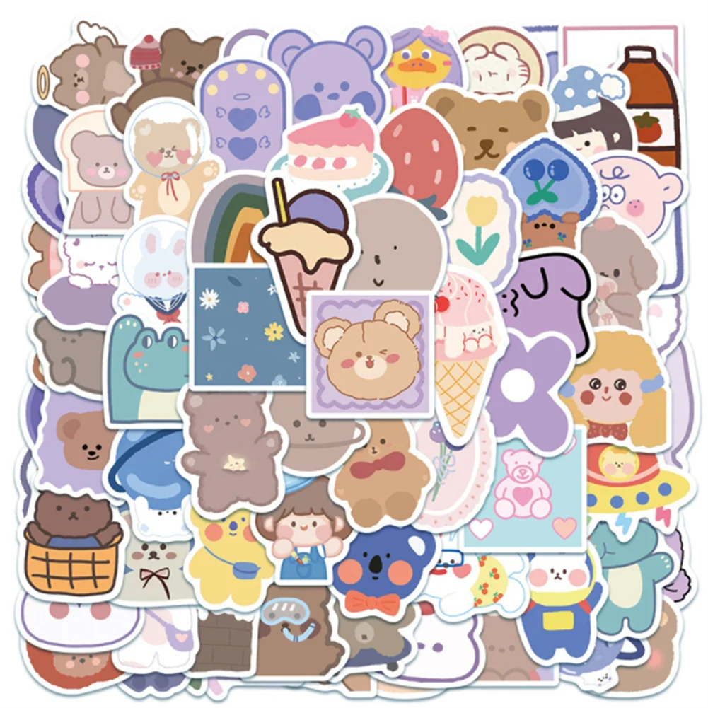 

10/30/50PCS Cartoon Fresh and Cute Girl Graffiti Guitar Skateboard Laptop Helmet Water Cup Waterproof Decoration Toy Wholesale