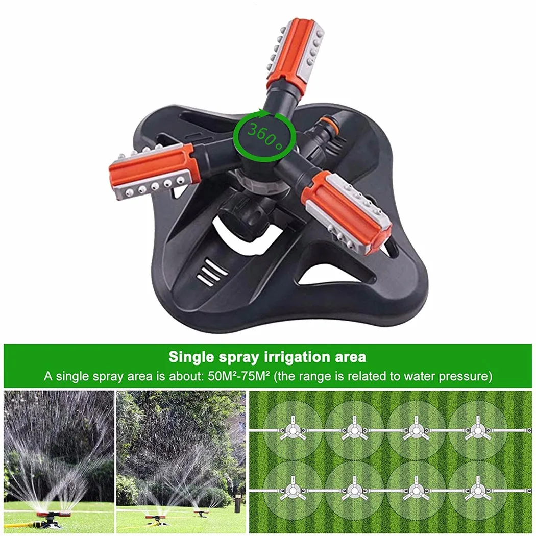 

3/4/5 Unit Angle Spray Nozzle Multi-purpose Garden Automatic Rotating Sprinkler 360 Degree Lawn Sprinkler Watering Equipment