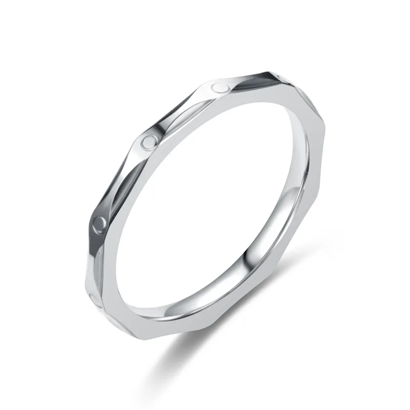 

Korean Style Thin Stainless Steel Ring Rose Gold Women Carved Creative Ring Fashion Elegant Couple Gift Jewelry