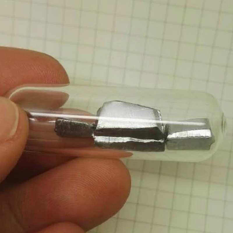 Свинцово-Металлический Pb 99.999% чистый 10 г со стеклянной бутылкой с аргоном |