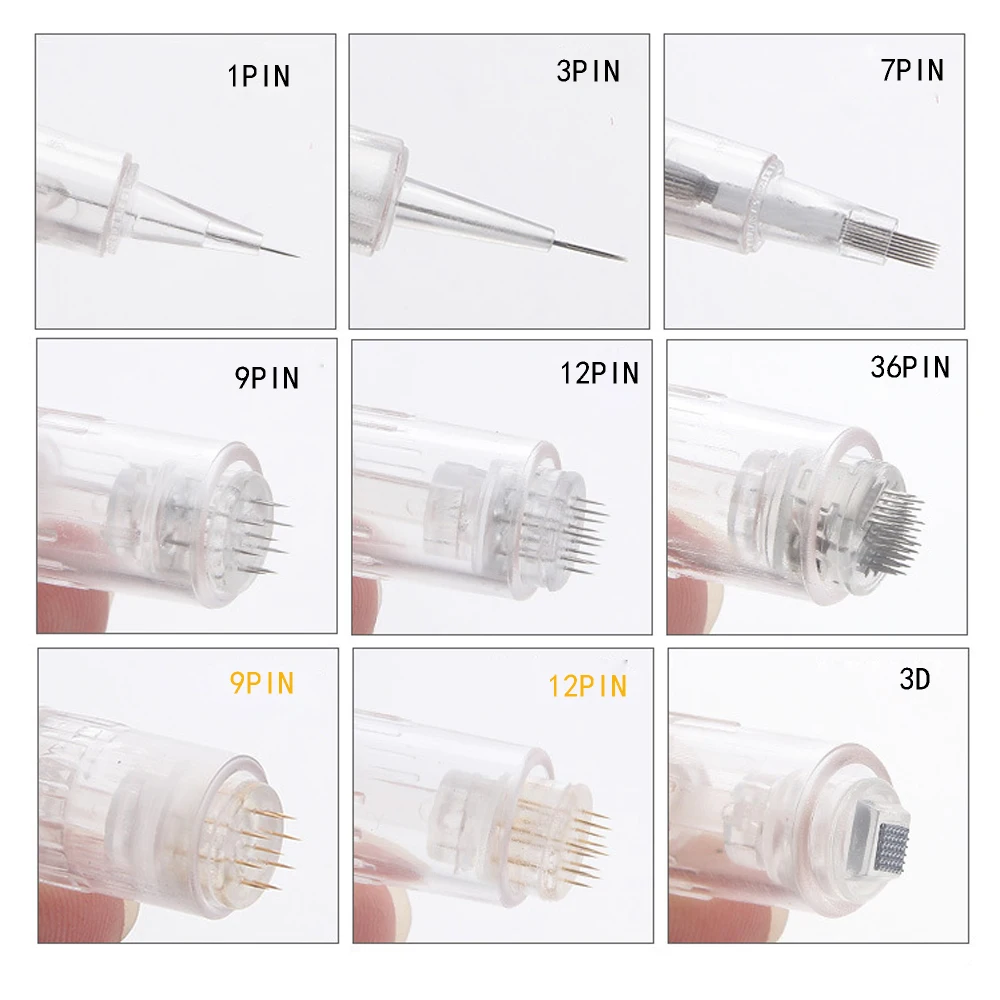 

10 шт. Винтовой Наконечник иглы от 1 до 3, 7, 9, 12 лет 36 pins электрическая Дерма MYM картридж для авто Дерма доктора для подтяжки лица устройства