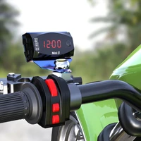 motorcycle electronic clock thermometer voltmeter three in one waterproof dust proof voltmeter motorcycle accessories