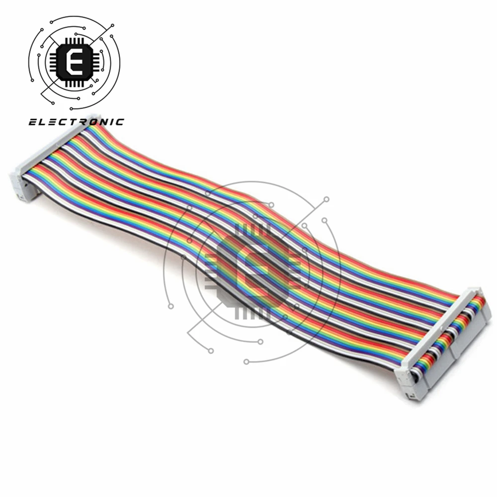 40-контактный кабель GPIO с радужной лентой 20 см подходит для Raspberry Pi 2 Type B + и набора