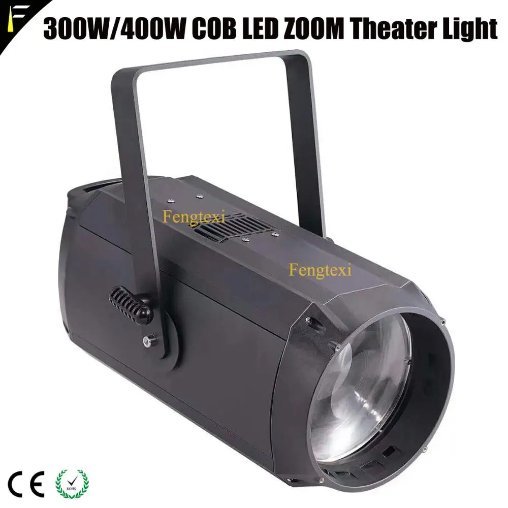 Светодиодный прожектор с зумом COB 6200lux/5 м 300 Вт 10 ~ 60 градусов для театра точечный