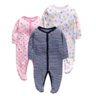 Комбинезон для новорожденных девочек и мальчиков 3, 6, 9, 12 месяцев, хлопок, Ползунки с принтом