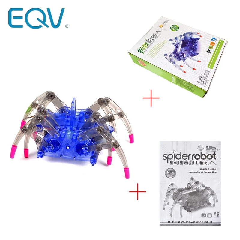 Spider Toys DIY сборный Интеллектуальный игрушечный Электрический робот дети