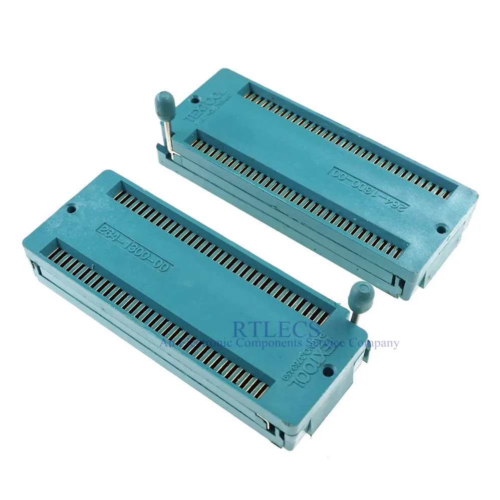 Тестовый инструмент IC DIP ZIF гнездо на молнии 64 Pin Pitch 1 78 мм 778 Двухрядное нажатие