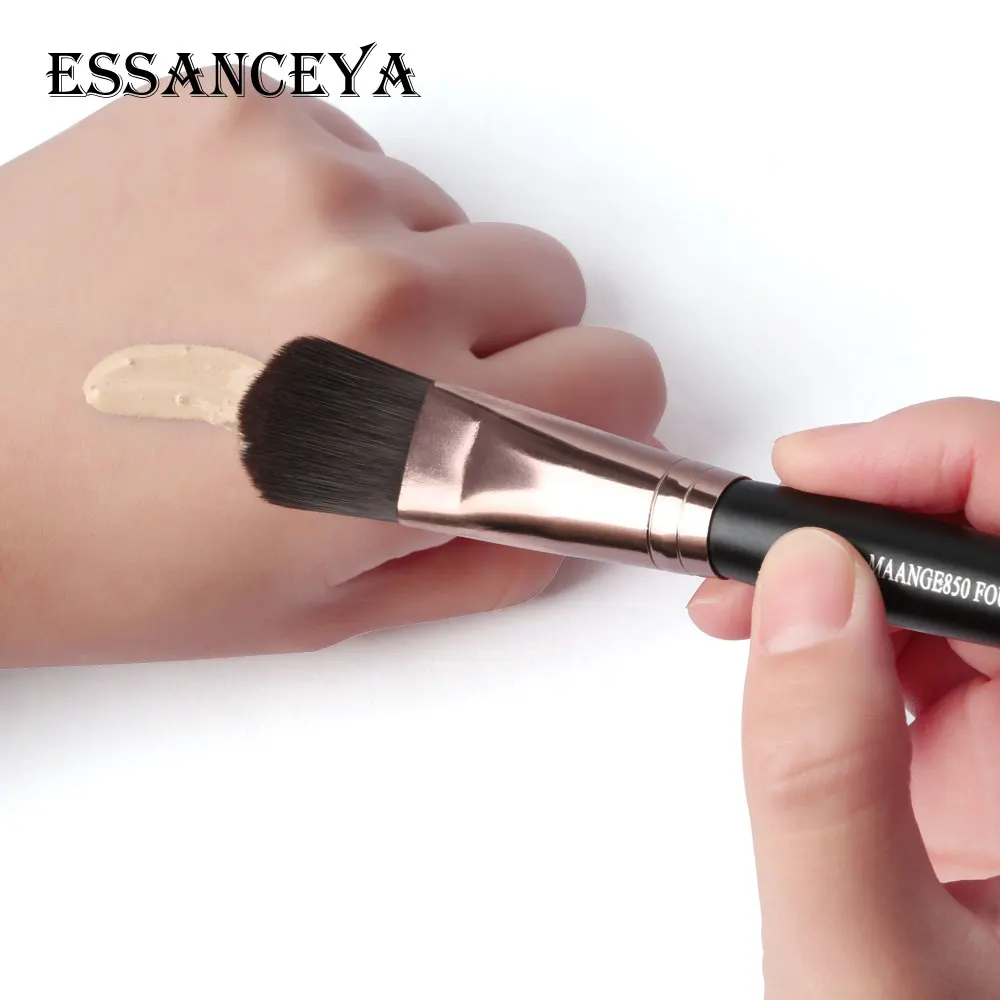 ESSANCEYA, 2 шт., набор для макияжа лица, ББ, крем, маска, кисть для рисования, Тональная основа, плоский верх, кисти, веерные румяна, инструменты для макияжа бровей