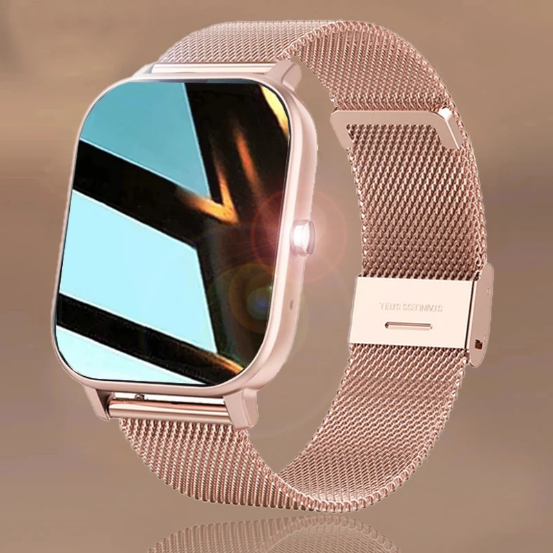 Женские Водонепроницаемые Смарт-часы с пульсометром и монитором сна |