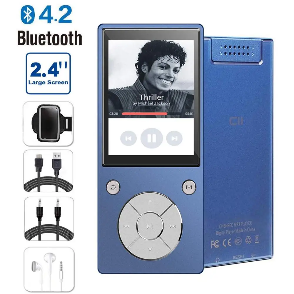 ZUIRUMP4 плеер Bluetooth4.2 встроенный динамик музыкальный без потерь большой экран 2 4